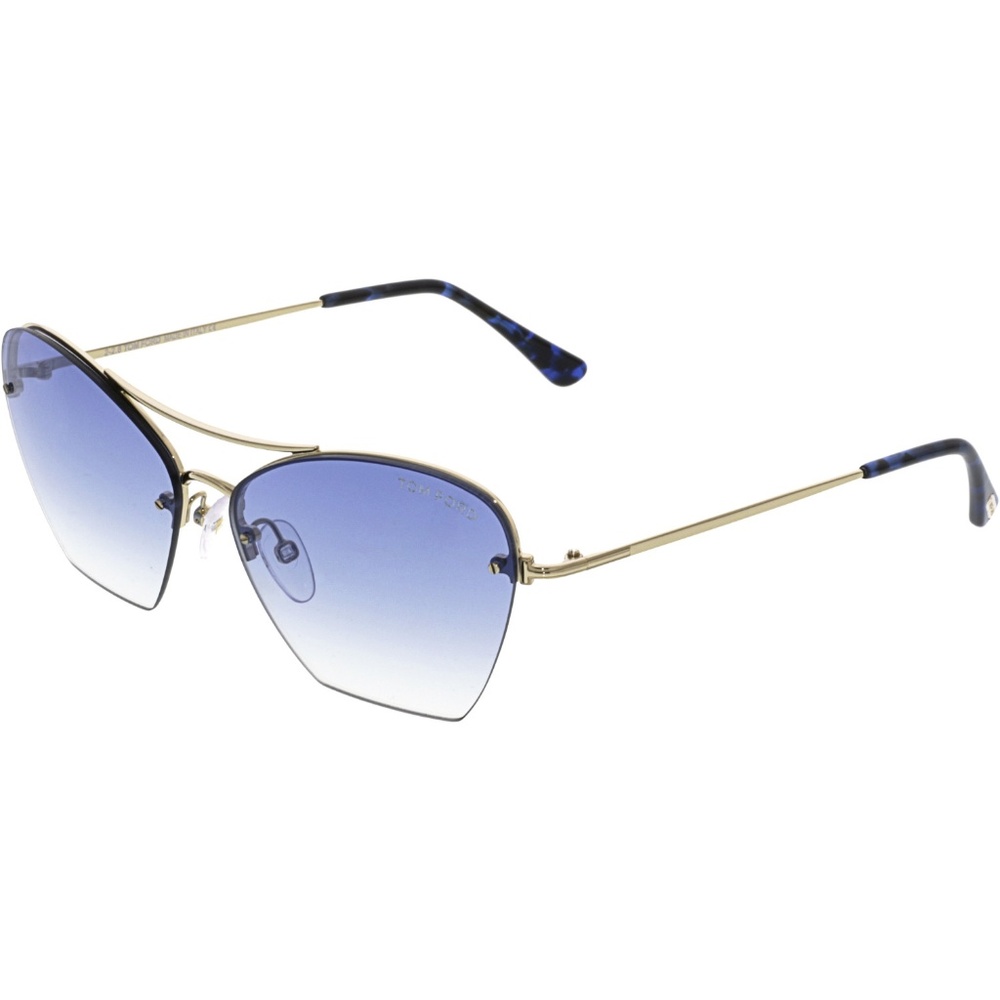 Tom Ford Women's Gold Semi-Rimless Sunglasses